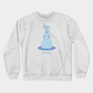 Aquarius Cute Zodiac oroscope Crewneck Sweatshirt